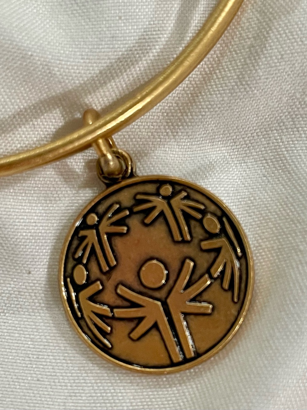 NWT Alex and Ani Special Olympics gold tone bangle bracelet- Retired - Picture 4 of 8